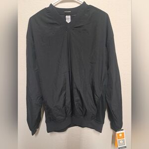 Champion Golf Windbreaker Pullover Black Water Wind Resistant Mens Medium